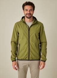 Coupe-vent poches a capuche vert SUNS BOARDS homme