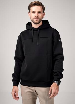 Pull stretch manches longues noir SUNS BOARDS homme