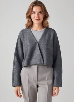Veste casual finition intérieure doublée gris COMPAÑIA FANTASTICA femme