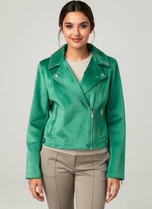 Veste casual tissage suedine vert VERO MODA femme