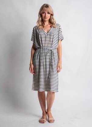 Robe mi-longue manches courtes manches courtes blanc VERO MODA femme