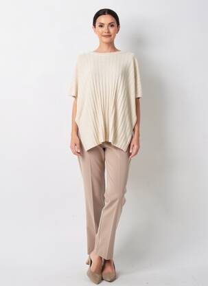 Top manches courtes manches courtes beige VERO MODA femme