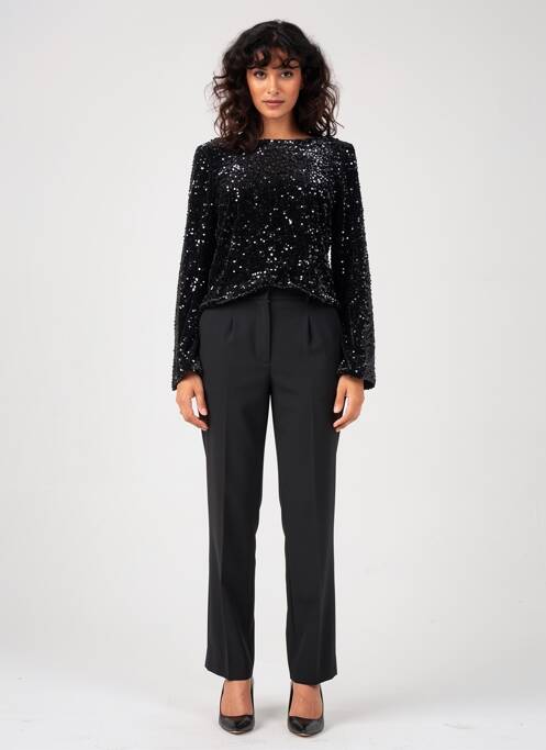 Top stretch manches longues noir VERO MODA femme