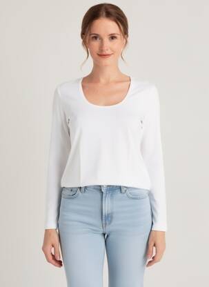 T-shirt manches longues manches longues blanc CALIDA femme