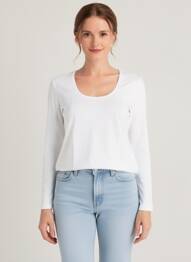 T-shirt manches longues manches longues blanc CALIDA femme