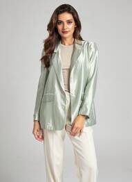 Blazer poches vert SEE U SOON femme