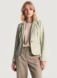 Blazer coupe cintrée vert B.YOUNG femme