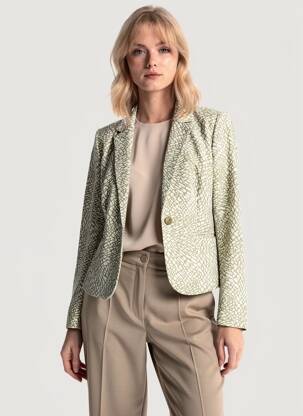 Blazer coupe cintrée vert B.YOUNG femme