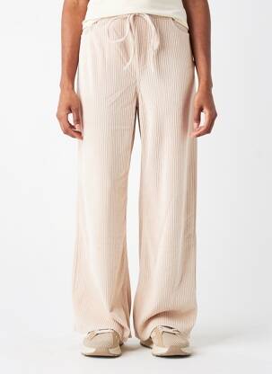 Pantalon large poches taille normale beige COMPAÑIA FANTASTICA femme