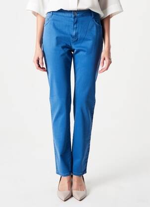 Pantalon slim stretch taille normale bleu C'EST BEAU LA VIE femme