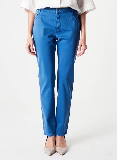 Pantalon slim stretch taille normale bleu C'EST BEAU LA VIE femme