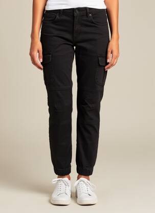 Pantalon cargo resserrée sur le bas taille normale noir VERO MODA femme