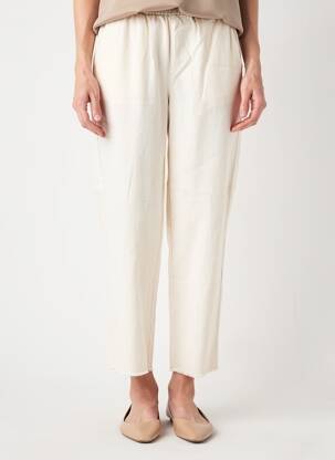 Pantalon chino taille normale taille normale beige PIECES femme