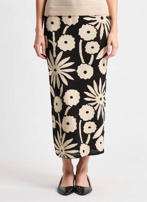Jupe longue taille normale noir COMPAÑIA FANTASTICA femme