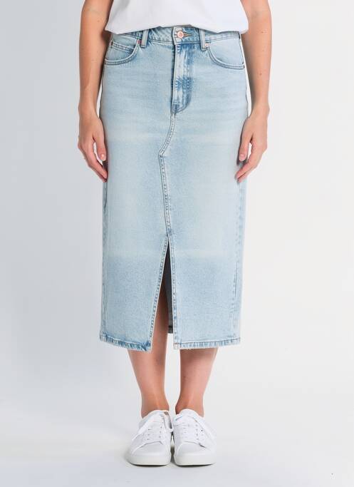 Jupe mi-longue taille normale bleu VERO MODA femme