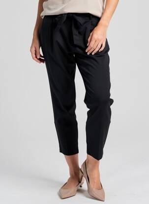 Pantalon 7/8 tissage popeline taille normale noir VERO MODA femme