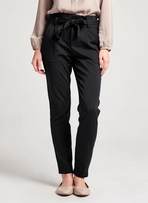 Pantalon slim taille élastique taille normale noir VERO MODA femme