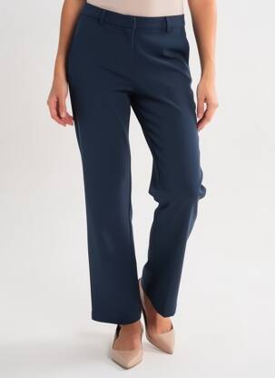 Pantalon droit stretch bleu VERO MODA femme