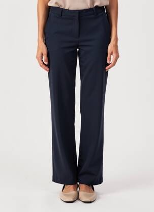 Pantalon droit stretch bleu VERO MODA femme