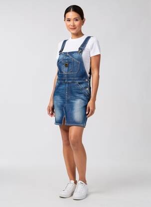 Robe courte fines bretelles bleu DEE CEE femme