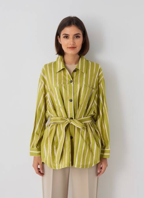 Veste casual poches vert HOD femme