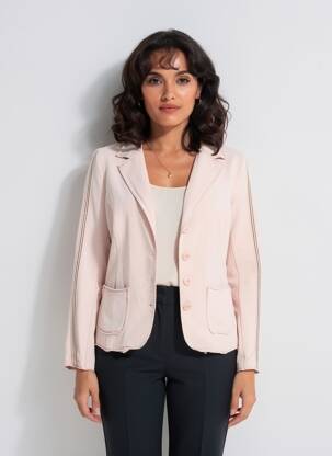 Veste casual coupe cintrée rose LACOMY femme