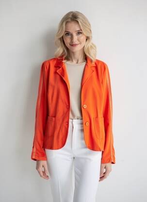 Veste casual coupe cintrée orange LACOMY femme