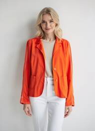 Veste casual coupe cintrée orange LACOMY femme