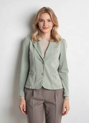 Veste casual coupe cintrée vert LACOMY femme