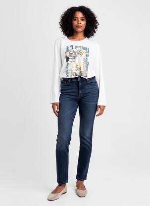 T-shirt manches longues manches longues blanc SUZA femme