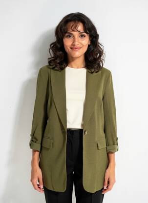 Blazer poches vert SUZA femme
