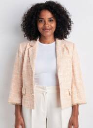 Blazer coupe cintrée orange MORE & MORE femme