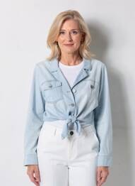 Veste casual col tailleur bleu RED BUTTON femme