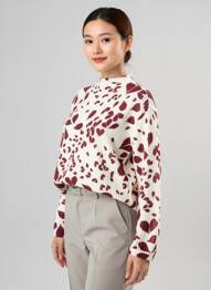 Pull stretch manches longues beige TAIFUN femme