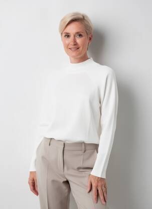 Pull coupe cintrée manches longues beige GERRY WEBER femme