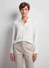 Chemisier coupe cintrée manches longues beige GERRY WEBER femme