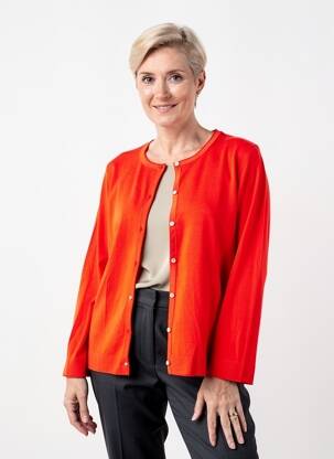 Gilet manches longues stretch orange GERRY WEBER femme