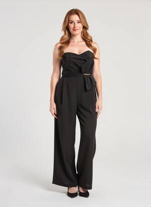 Combi-pantalon coupe fluide sans manche noir KOCCA femme