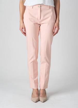 Pantalon slim tissage popeline taille normale rose KOCCA femme