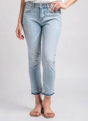 Pantacourt stretch taille normale bleu LIU JO femme