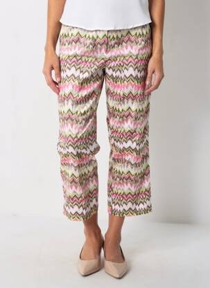 Pantalon 7/8 stretch taille normale rose GERRY WEBER femme