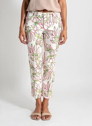 Pantacourt stretch taille normale blanc GERRY WEBER femme