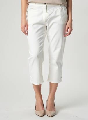 Pantalon 7/8 stretch taille normale blanc GERRY WEBER femme