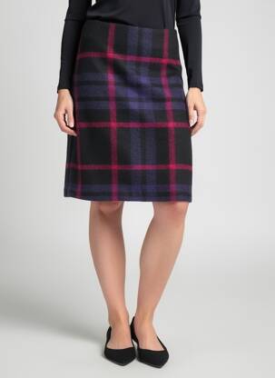 Jupe mi-longue coupe droite violet GERRY WEBER femme