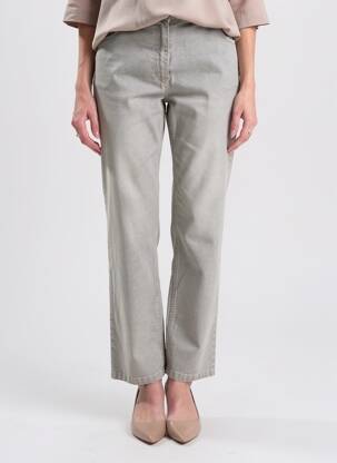 Pantalon droit stretch taille normale gris ELISA CAVALETTI femme