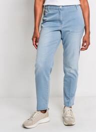 Pantalon slim tissage popeline taille normale bleu BETTY BARCLAY femme
