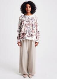 Pull col bateau manches longues blanc QUATTRO femme