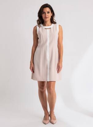 Robe courte sans manche sans manche beige JUMFIL femme
