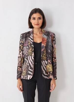 Blazer coupe cintrée noir JUMFIL femme
