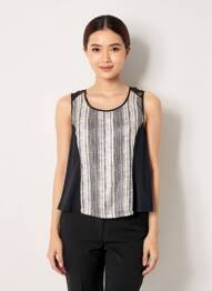 Top stretch sans manche noir QUATTRO femme